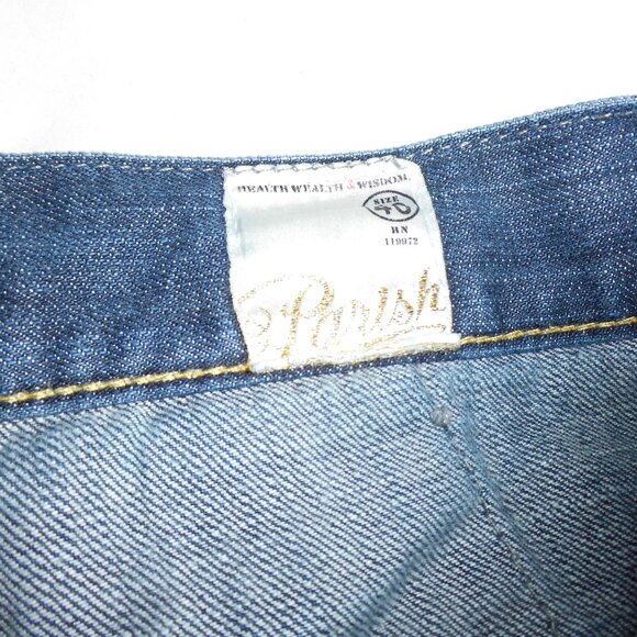 VINTAGE Y2K BAGGY HIP HOP EMBROIDERED DENIM SHORTS IN MENS SZ 40 - Picture 5 of 14